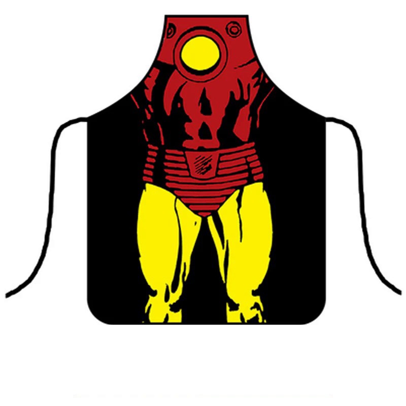 3D Funny Apron Kitchen Apron Muscle Man Women Aprons Dinner Party ...