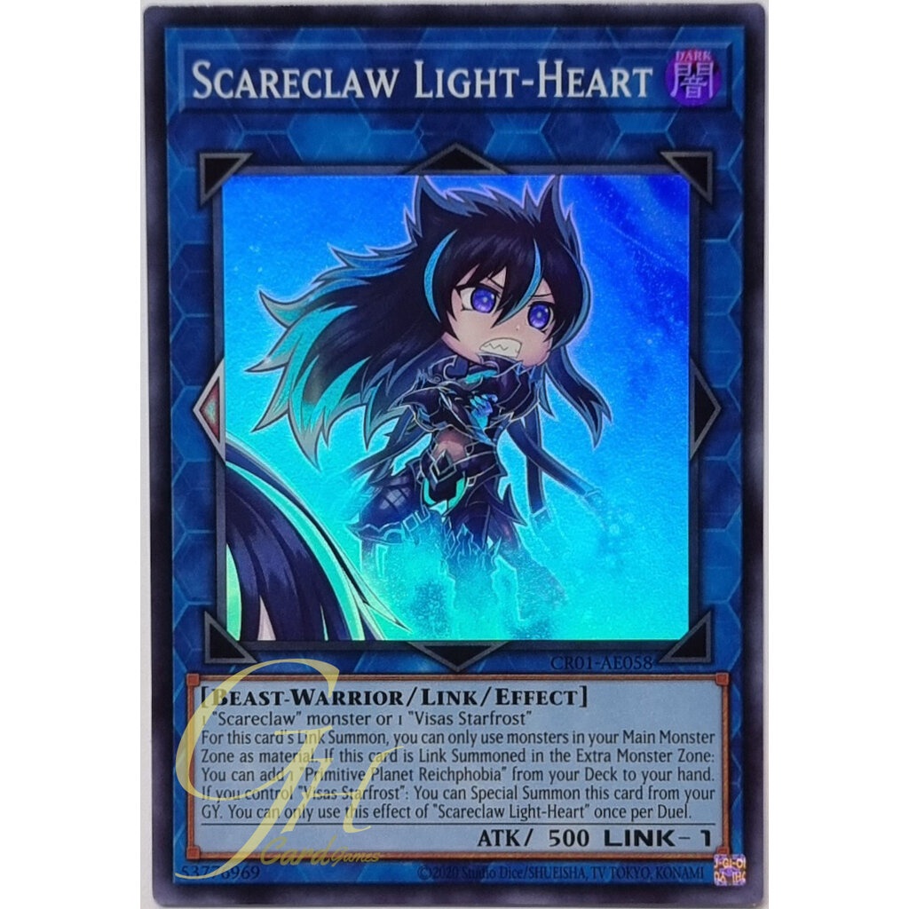 Yugioh [CR01AE058] Scareclaw LightHeart (Super Rare) Shopee Thailand