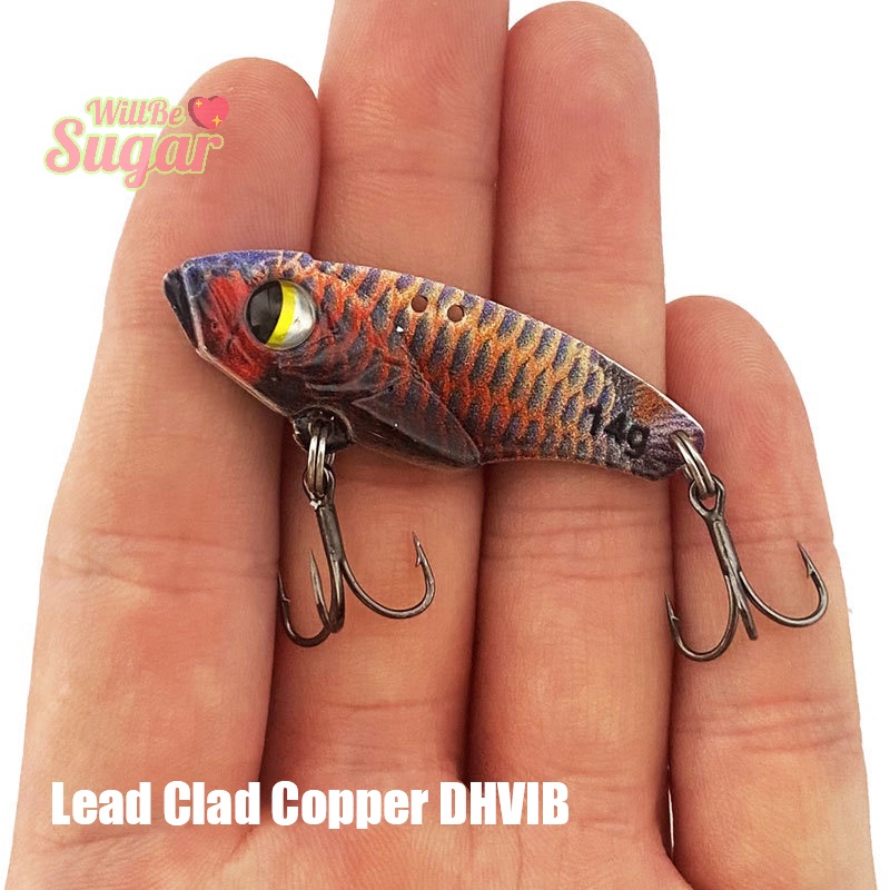 [WillBesugarT] Luya เหยื่อตกปลาไบโอนิค Dh Lead ทองแดง 3D สั่นสะเทือน