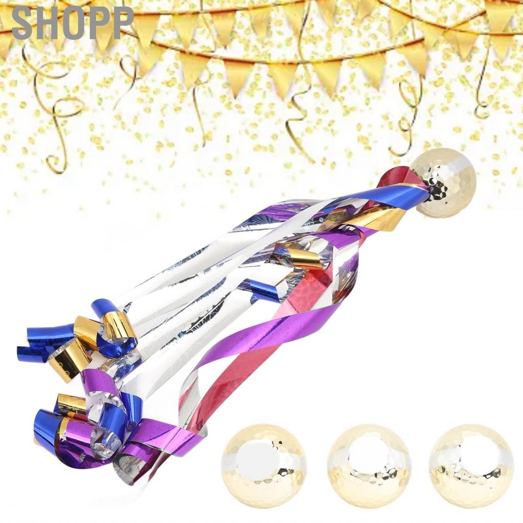 Shopp 3PCS Golfs Ribbon Balls สีทองชุบของขวัญลูกบอลสำหรับงานเปิดพิธี ...