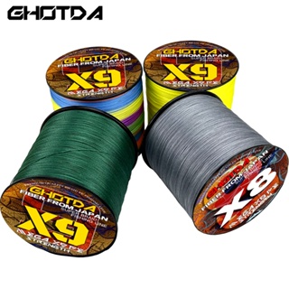Ghotda สายเอ็นตกปลาน้ําเค็ม แบบถัก 500 ม. 9 เส้น 8 เส้น 18-100 ปอนด์ X8 X9