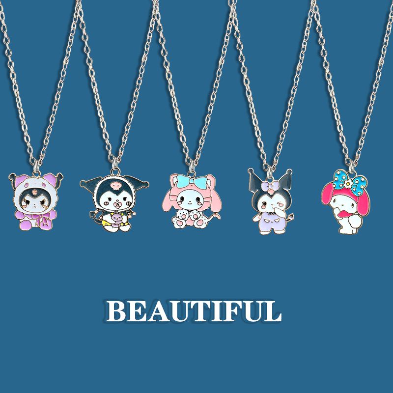 kulomi-series-lovely-cartoon-necklace-girl-pendant-ins-schoolgirl-gift-chain-pendant