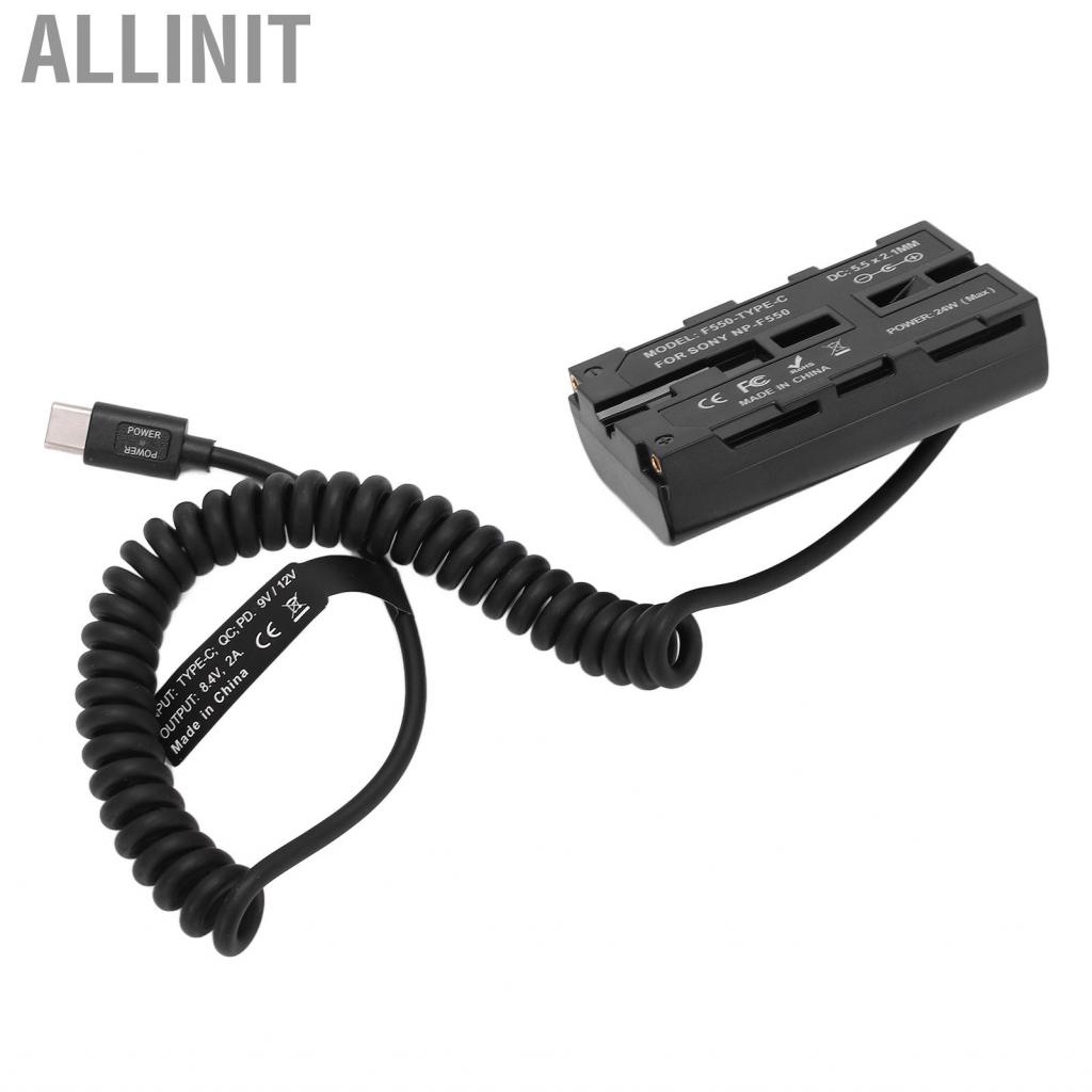 allinit-external-power-supply-long-lasting-good-cooling-effect-type-c-to-np-f550-spring-core-dummy-less-heat-for-monitors-with