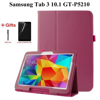 เคสหนัง PU พรีเมี่ยม สําหรับ Samsung Galaxy Tab 3 10.1 GT-P5200 P5210 P5220 Samsung Tab4 10 SM-T530 T531 T535