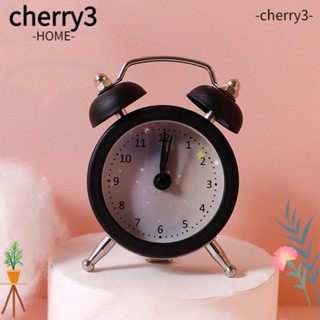 Cherry3 นาฬิกาปลุก แบบเงียบ ใช้แบตเตอรี่ สําหรับตกแต่งบ้าน