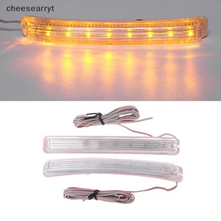 Chee หลอดไฟ LED 9 SMD12V สีเหลืองอําพัน สําหรับติดกระจกมองหลังรถยนต์ 2 ชิ้น