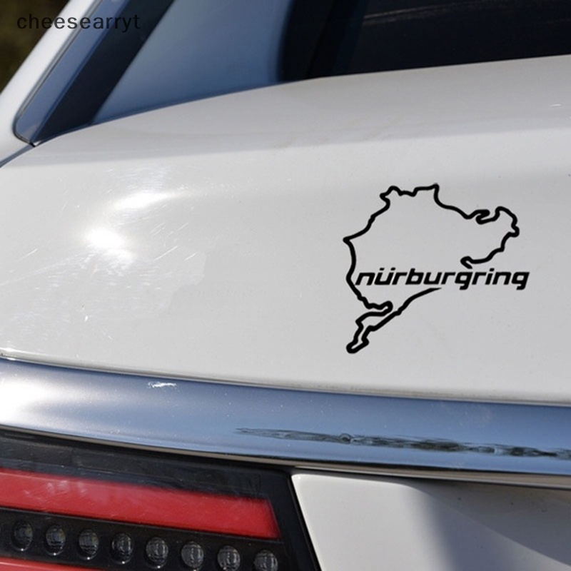 สติกเกอร์-ลาย-chee-car-styling-racing-road-nurburgring-แบบสร้างสรรค์-สําหรับติดตกแต่งหน้าต่างรถยนต์