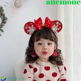 Anemone ที่คาดผม ลายกวาง มิกกี้ คริสต์มาส น่ารัก เครื่องประดับผม สไตล์เกาหลี สําหรับเด็กผู้หญิง