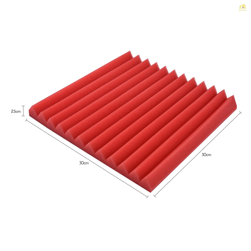 banana-pie-แผงโฟมฟองน้ํา-ดูดซับเสียง-ขนาด-30-30-2-5-ซม-12-12-1-นิ้ว-สําหรับสตูดิโอ-12-ชิ้น-ต่อแพ็ค