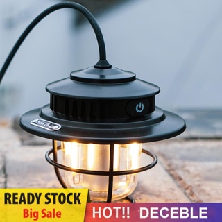 [Deceble.th] โคมไฟ LED 200 Lumens สไตล์วินเทจ สําหรับตั้งแคมป์ เดินป่า บาร์บีคิว สวน