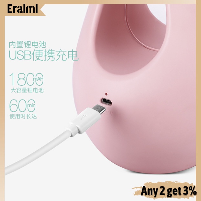 eralml-กระจกแต่งหน้า-led-แบบพกพา-ชาร์จ-รูปหัวใจ-สีสันสดใส-โคมไฟตั้งโต๊ะ-หวีกระจก-โคมไฟกลางคืน