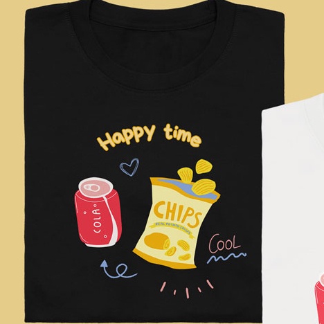 เสื้อเลือกตั้ง-happy-time-เสื้อยืด-t-shirt-unisex-cotton100