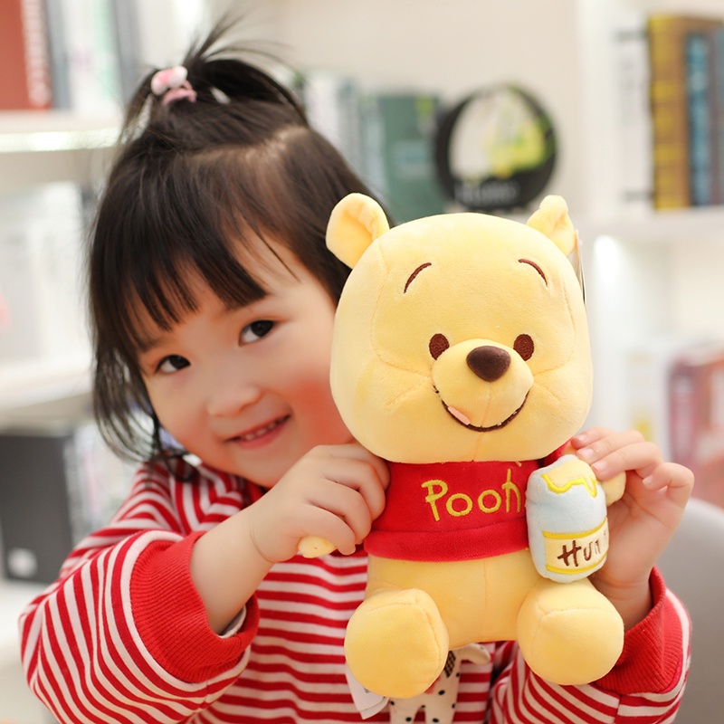 disney-ของแท้-ของเล่นตุ๊กตาหมีพูห์-หม้อน้ําผึ้ง-winnie-the-pooh-สําหรับเด็ก