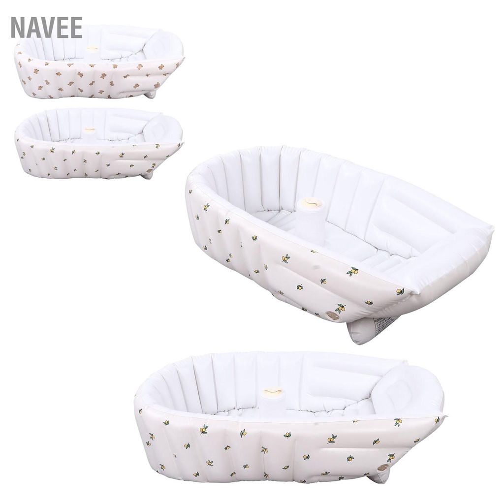 navee-baby-inflatable-อ่างอาบน้ำบ้านน่ารักรูปแบบ-travel-แบบพกพาทารกอ่างอาบน้ำแบบพับได้