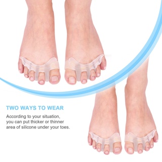 BM3 เจลแยกนิ้วเท้า Spacers Toe Stretchers สำหรับผู้ชายและผู้หญิงสวมใส่ง่ายในรองเท้า