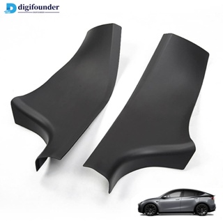Digifounder สติกเกอร์ ABS ป้องกันขอบประตูด้านหลัง สําหรับ Tesla Model Y 2021 2022 D7S8 2 ชิ้น