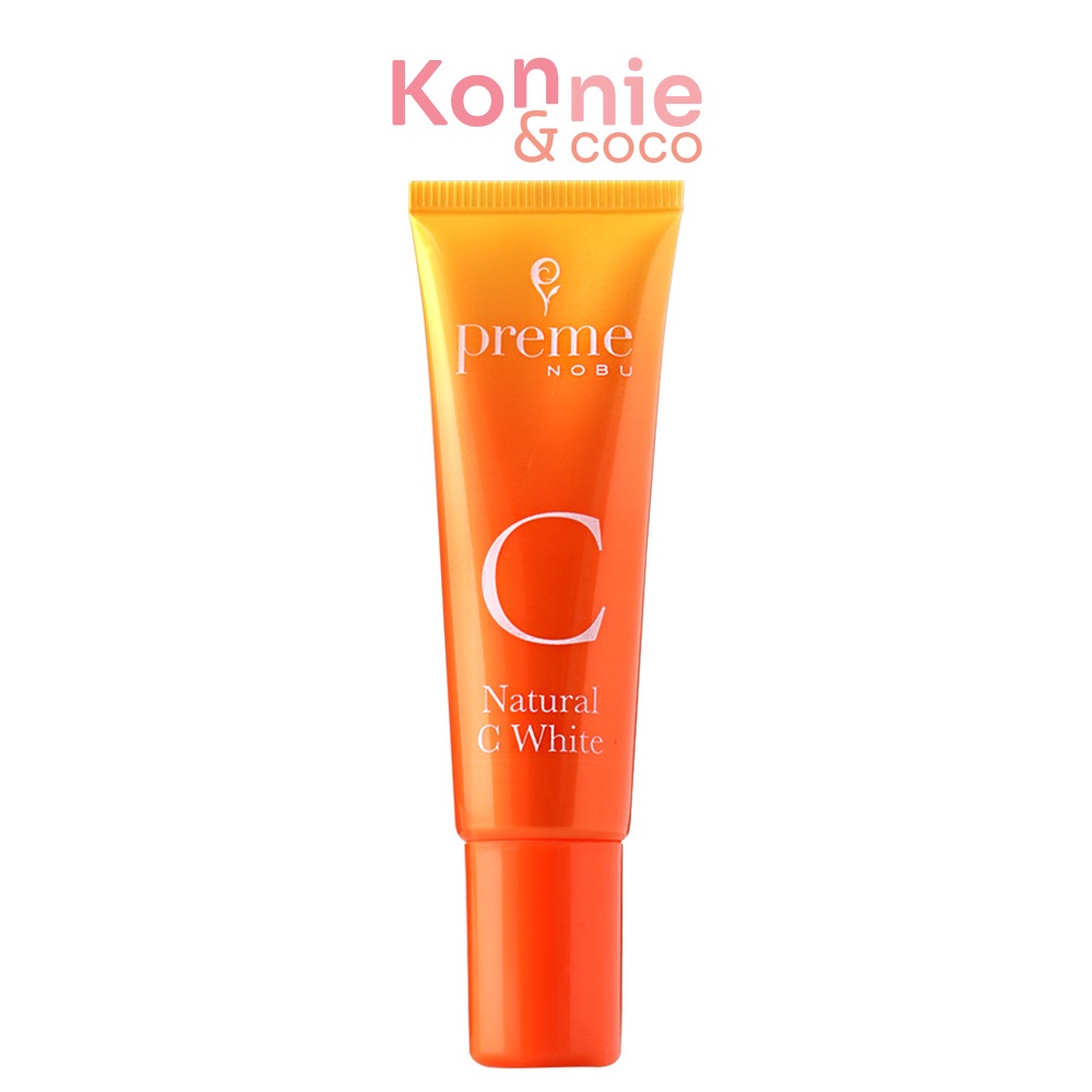 preme-nobu-natural-c-white-ครีมเซรั่มบำรุงผิววิตามินซี-ดูแลปัญหาสีผิวไม่สม่ำเสมอ-กระ-และจุดด่างดำ