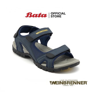 BATA บาจา WEINBRENNER รองเท้าลำลองรัดส้น แบบสวมสำหรับผู้ชาย รุ่น BIRMINGHAM สีดำ 8516024 สีกรมท่า 8519024