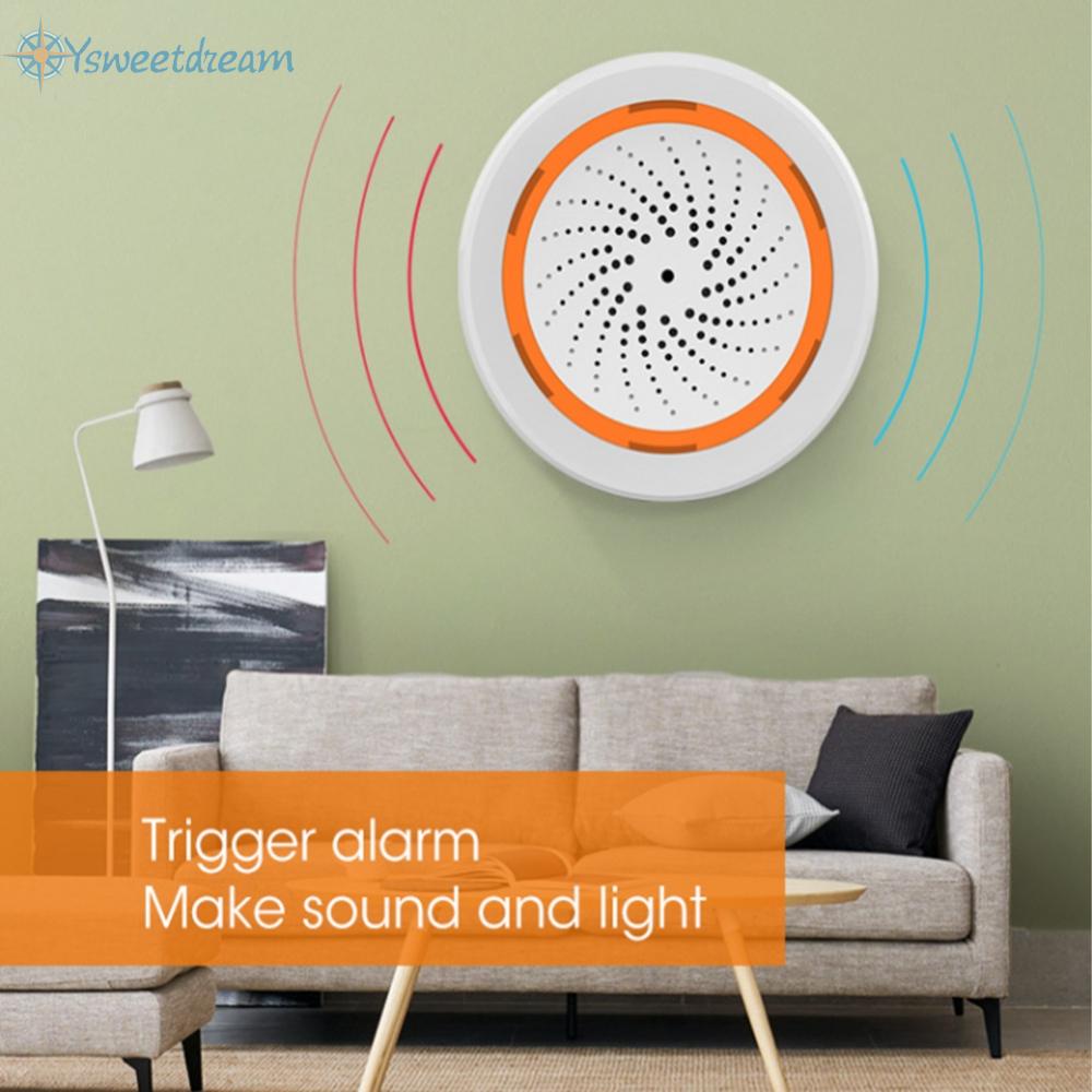 【SWTDRM】Smart Sound and Light Siren Loud Alarm and Built in Light
