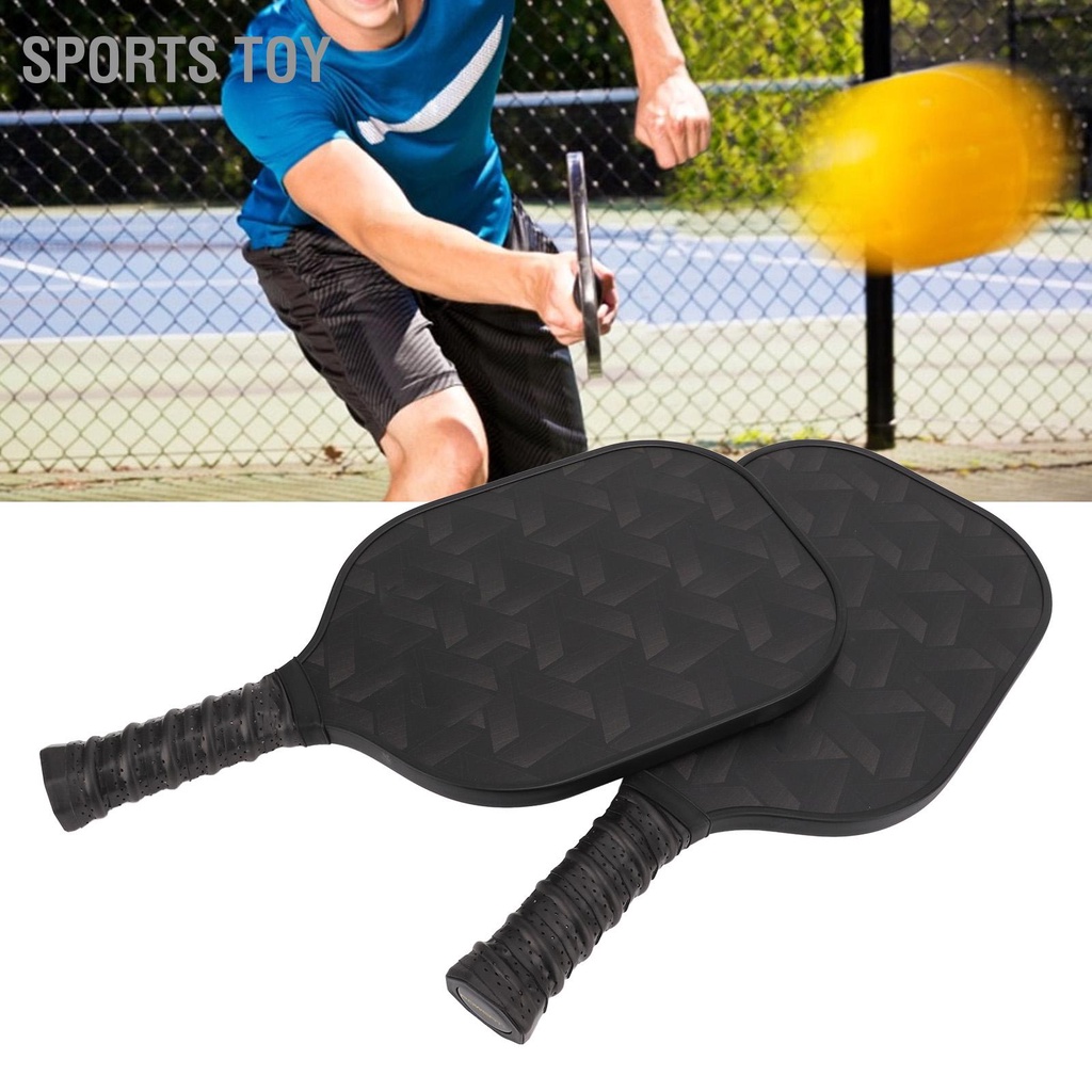 Sports Toy แบบพกพาคาร์บอนไฟเบอร์ PP Core Pickleball Paddle Racket ชุด 4 ...