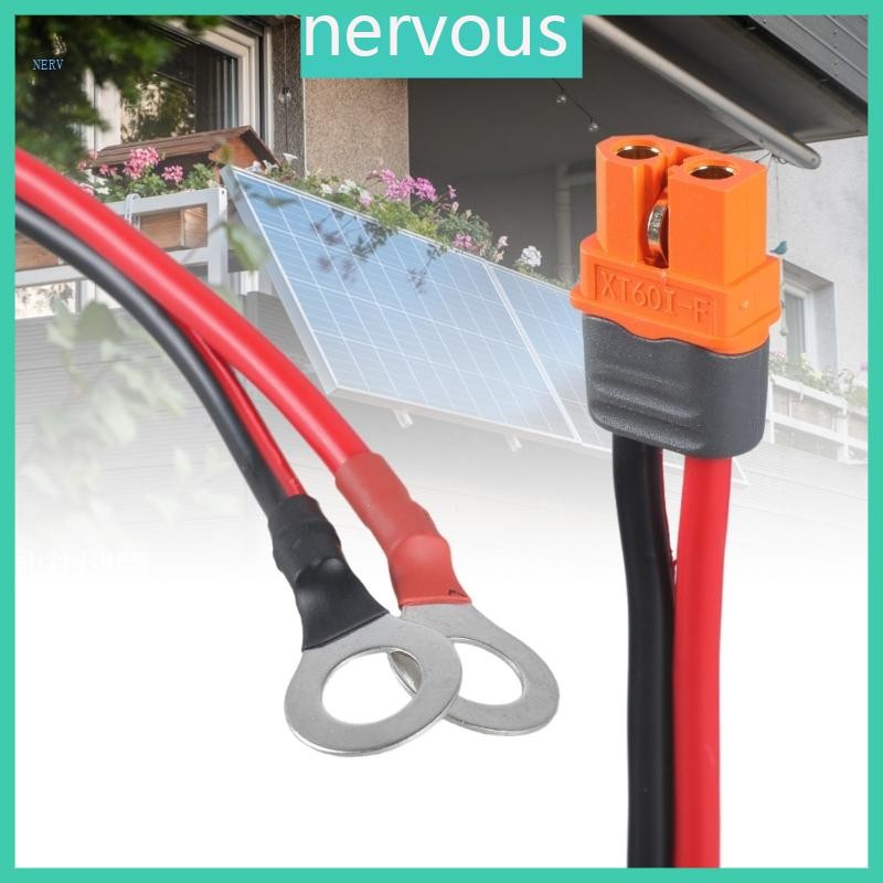 Nerv XT60i Female to O Ring Connector Terminal Cable สําหรับ UAV และแผง ...