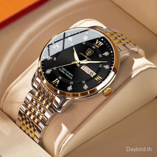 Poedagar Swiss Brand [พร้อมส่ง] 836 นาฬิกาข้อมือ กันน้ํา มีปฏิทินเรืองแสง สไตล์เกาหลี สําหรับผู้ชาย