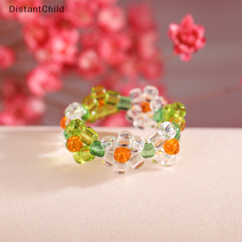 dsth-แหวนลูกปัดดอกไม้-แฮนด์เมด-หลายลูกปัด-สไตล์เกาหลี-แฟชั่นฤดูร้อน-สําหรับผู้หญิง-y2k-dss