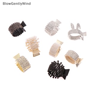 Blowgentlywind กิ๊บติดผมหางม้า ประดับไข่มุก พลอยเทียม