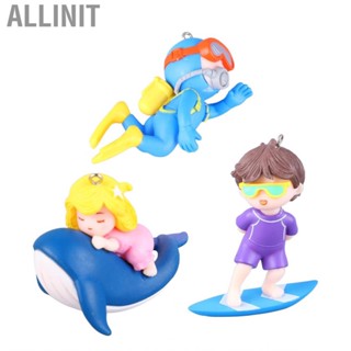 Allinit Floating Fish Tank Decoration Small Cute Plastic Cartoon  Ornament for Freshwater Seawater