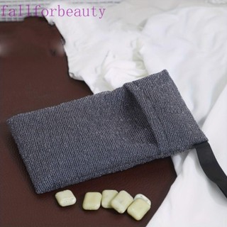 Fallforbeauty ถุงตาข่ายใส่สบู่เหลว แบบผูกเชือก ทนทาน สีดํา สําหรับอาบน้ํา 2 ชิ้น