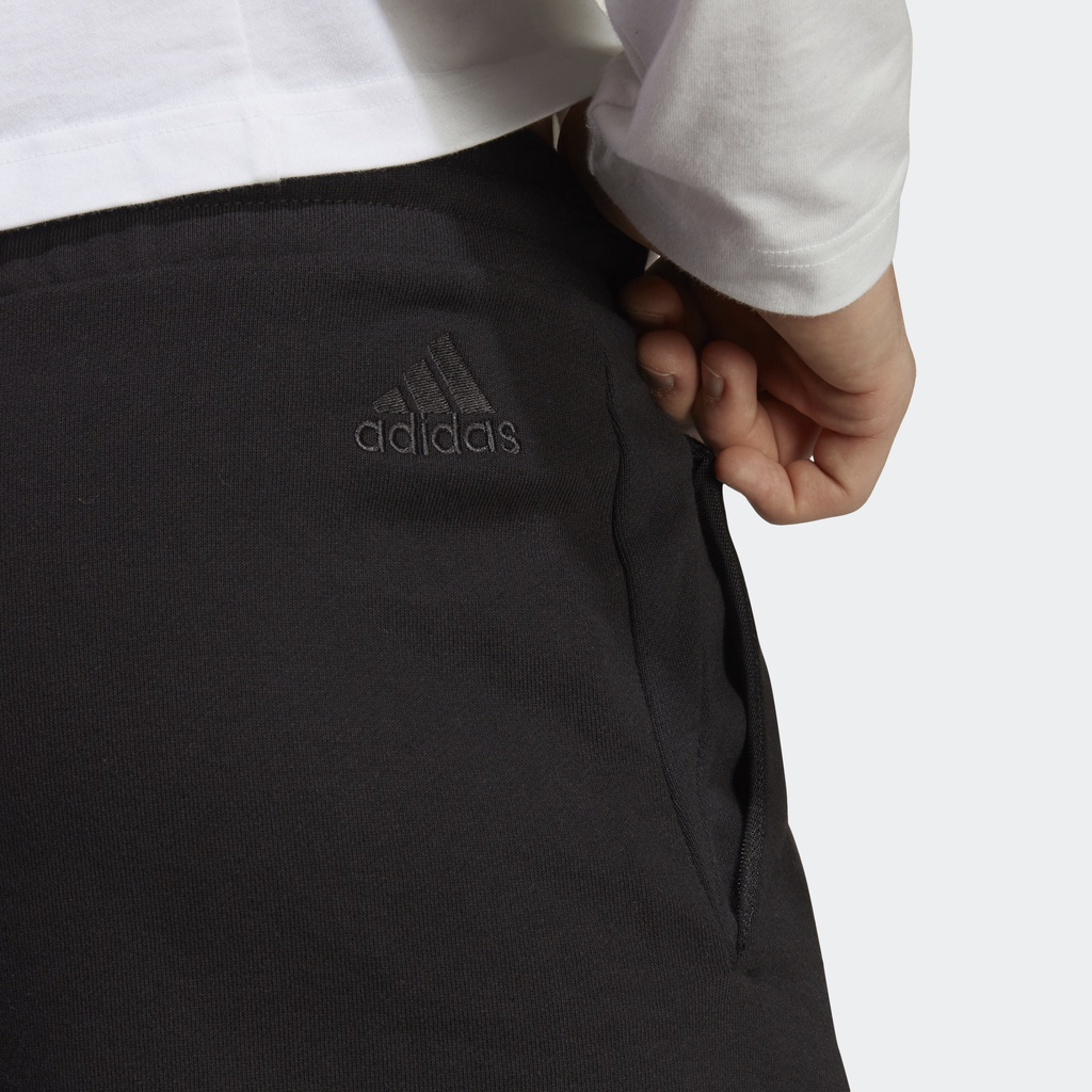 adidas-ไลฟ์สไตล์-กางเกงขาสั้นผ้าเฟรนช์เทอร์รีย์-essentials-big-logo-ผู้ชาย-สีดำ-ic9401