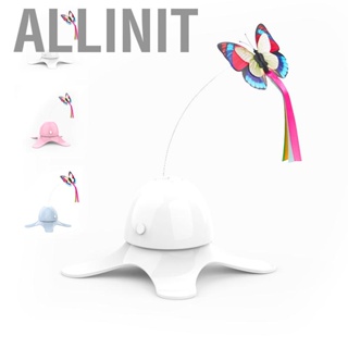 Allinit Auto Butterfly  Toy  Boredom 360 Degree Rotating Interactive for Cats Kitten