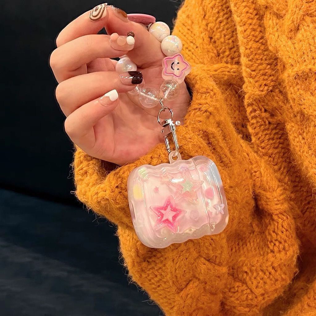 เคสป้องกันหูฟังบลูทูธ-แบบนิ่ม-ลายดาว-สําหรับ-apple-airpods-1-2-pro3-pro2