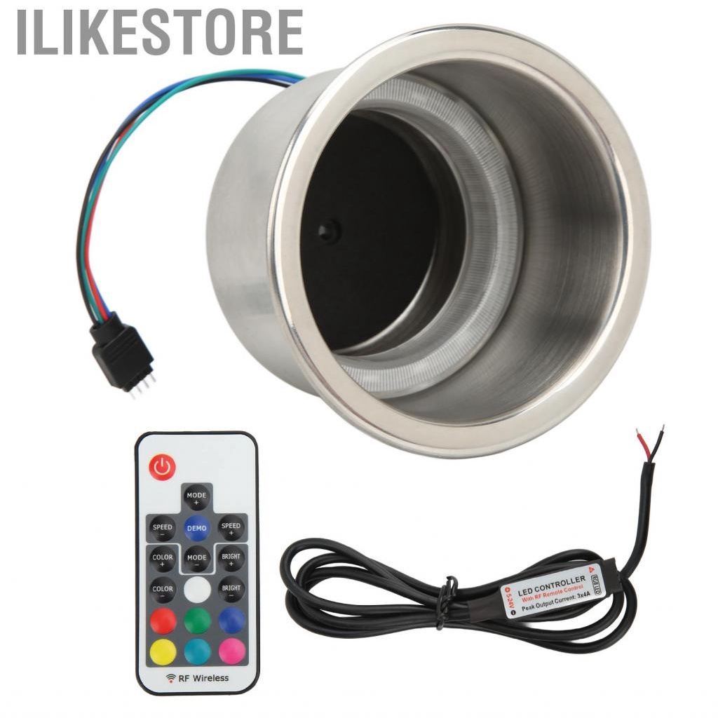 Ilikestore Car Boat RGB Drink Cup Holder Stand Support 14 LEDs