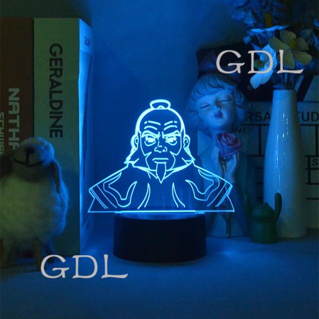 GDL อะคริลิค Led Night Light Avatar Airbender ครั้งสุดท้ายสำหรับเด็กตก ...