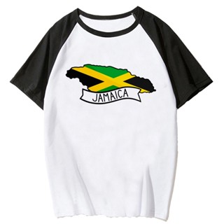 เสื้อยืด พิมพ์ลายการ์ตูนอนิเมะ Jamaica สไตล์ญี่ปุ่น สตรีท สําหรับผู้หญิง