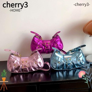 Cherry3 กระเป๋าสะพายไหล่ สะพายข้าง หนัง PU ปรับสายได้ เหมาะกับของขวัญ สําหรับผู้หญิง