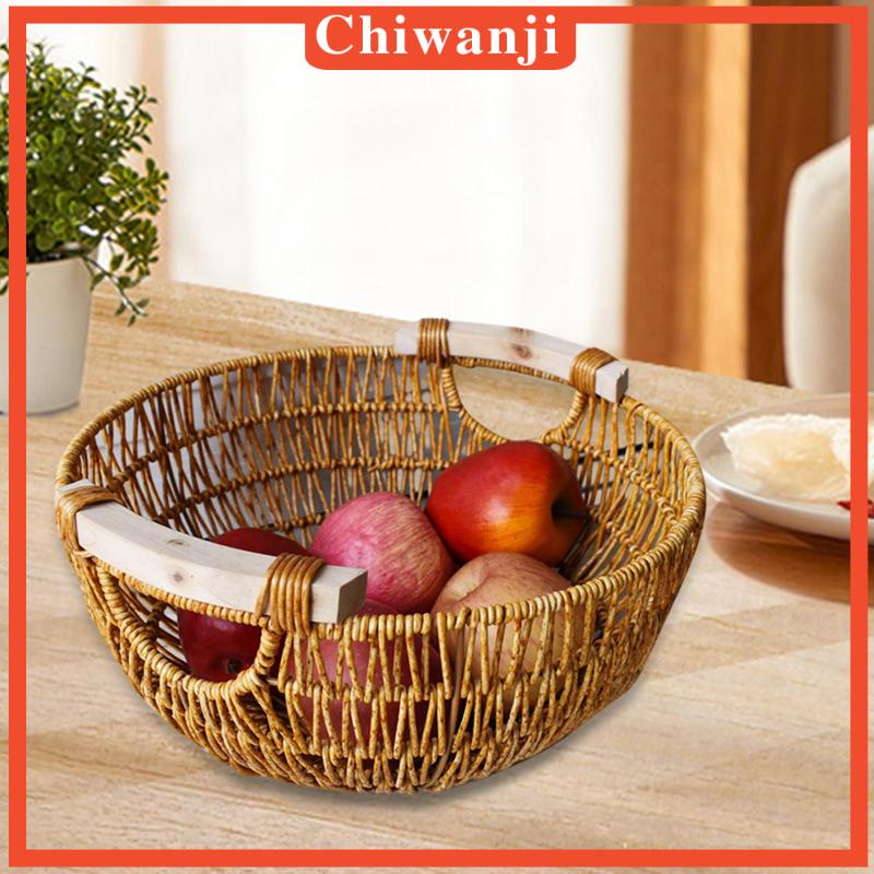 chiwanji-ตะกร้าใส่ผลไม้-พร้อมที่จับ-สําหรับบ้าน-และสวน