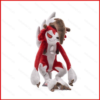 ตุ๊กตายัดนุ่น รูปโปเกม่อน Lycanroc สีแดง เหมาะกับของขวัญ ของเล่นสําหรับเด็ก