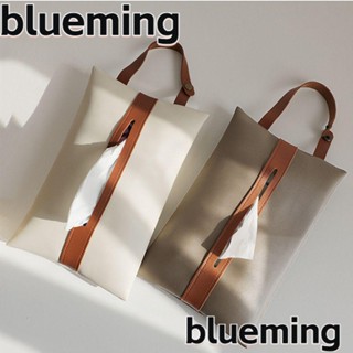 Blueming2 กล่องทิชชู่หนัง Pu แบบแขวนหลังเบาะรถยนต์ สําหรับห้องน้ํา