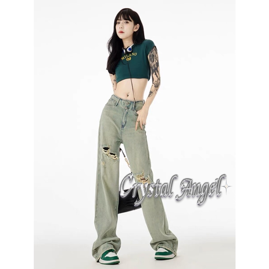 crystal-กางเกงขายาว-กางเกงยีสน์ผู้หญิง-ทรงหลวม-ๆ-ตรง-retro-hip-hop-pants-2023-new-style-wnk23906fe-37z230911