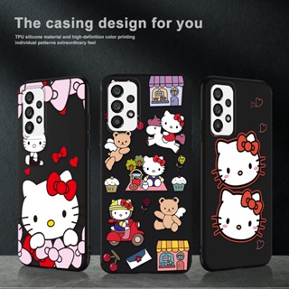 สําหรับ Samsung Galaxy A03 Core A13 A23 A33 A53 A73 5G เคสโทรศัพท์ซิลิโคน TPU แบบนิ่ม ลายการ์ตูนคิตตี้ กันกระแทก