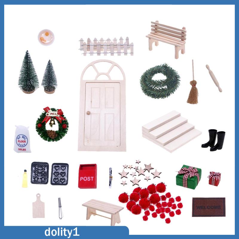 dolity1-โมเดลกล่องของขวัญคริสต์มาส-สําหรับตกแต่งบ้านตุ๊กตา-27-ชิ้น