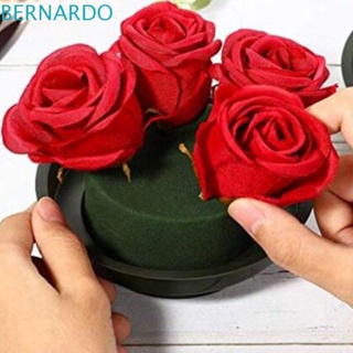 Bernardo โฟมดอกไม้ พลาสติก เรซินฟีโนลิก พร้อมชาม ทรงกลม ดูดซับน้ํา แบบพกพา สีเขียว เปียก DIY