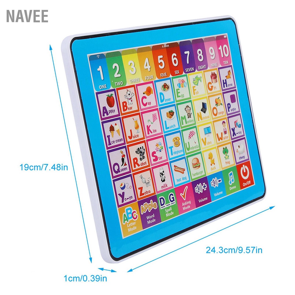 navee-เด็กการเรียนรู้-pad-แท็บเล็ตเด็กของเล่นเสริมพัฒนาการเด็กปฐมวัยสำหรับคำสะกดเพลง