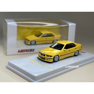 BMW M3 Sedan Yellow Scale 1:64 ยี่ห้อ Werk83