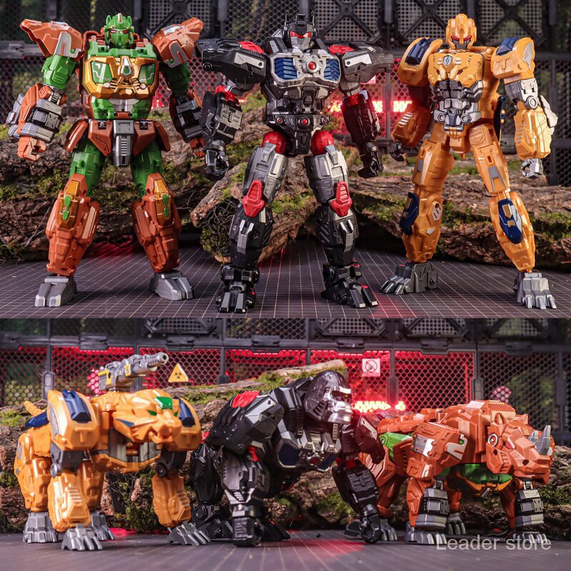 Lijiang โมเดลฟิกเกอร์ Captain Chimpanzee Rhino Super Warriors Beastman ...