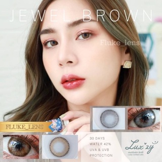 คอนแทคเลนส์ ✨ Jewel ✨ สีน้ำตาล สีเทา Luxzylens รุ่นใหม่สีสวย ตาคม ของแท้100% นำเข้าจากเกาหลี🇰🇷