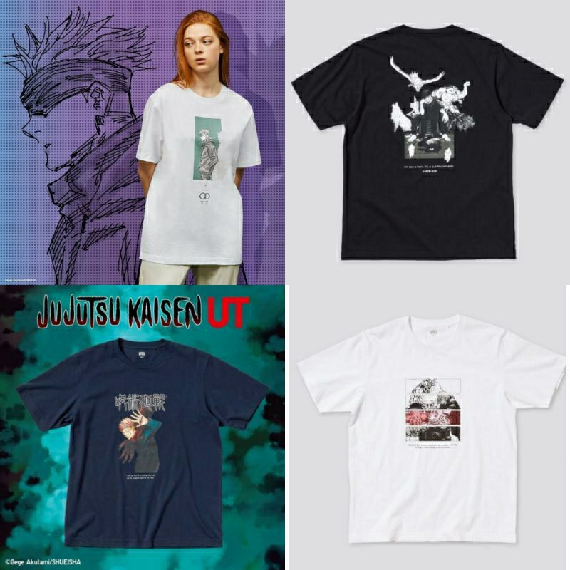 Uniqlo JUJUTSU KAISEN JJK UT GRAPHIC เสื้อยืด พิมพ์ลายอนิเมะ Jutsu ครบ ...