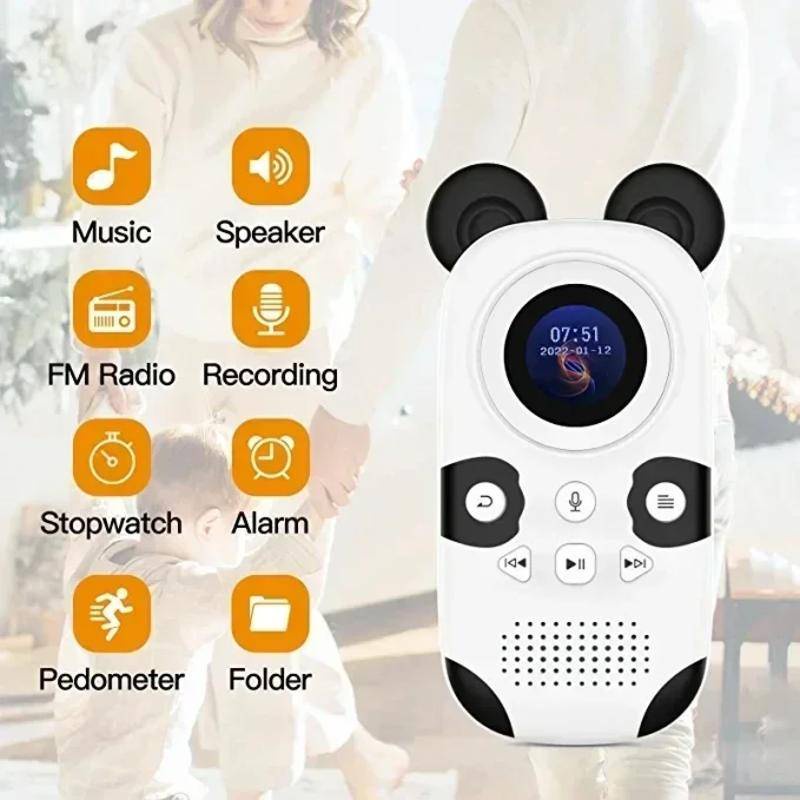 Ruizu X31 เครื่องเล่น MP3 บลูทูธ 1.5 นิ้ว 16G MP3 ขนาดเล็ก น่ารัก